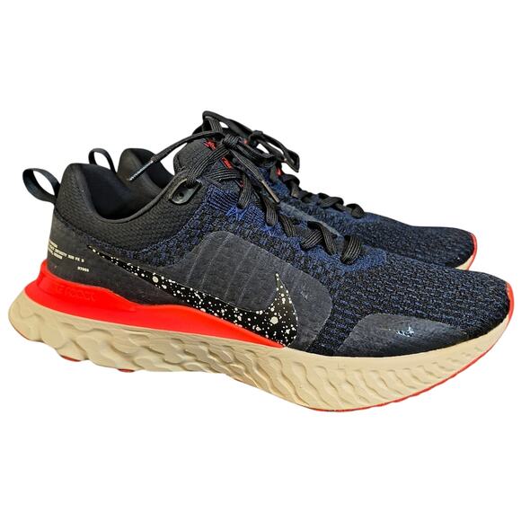 Nike React Infinity Run Flyknit 3 running shoeBlack/Obsidian/Bright Crimson 15 main image 8